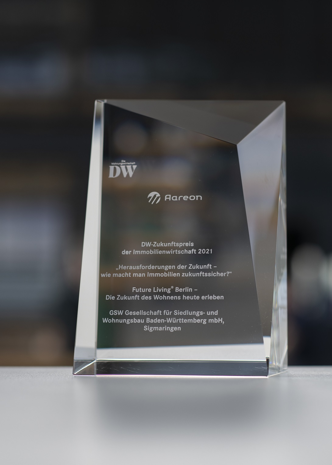 DW-Zukunftspreis der Immobilienwirtschaft - GSW Sigmaringen