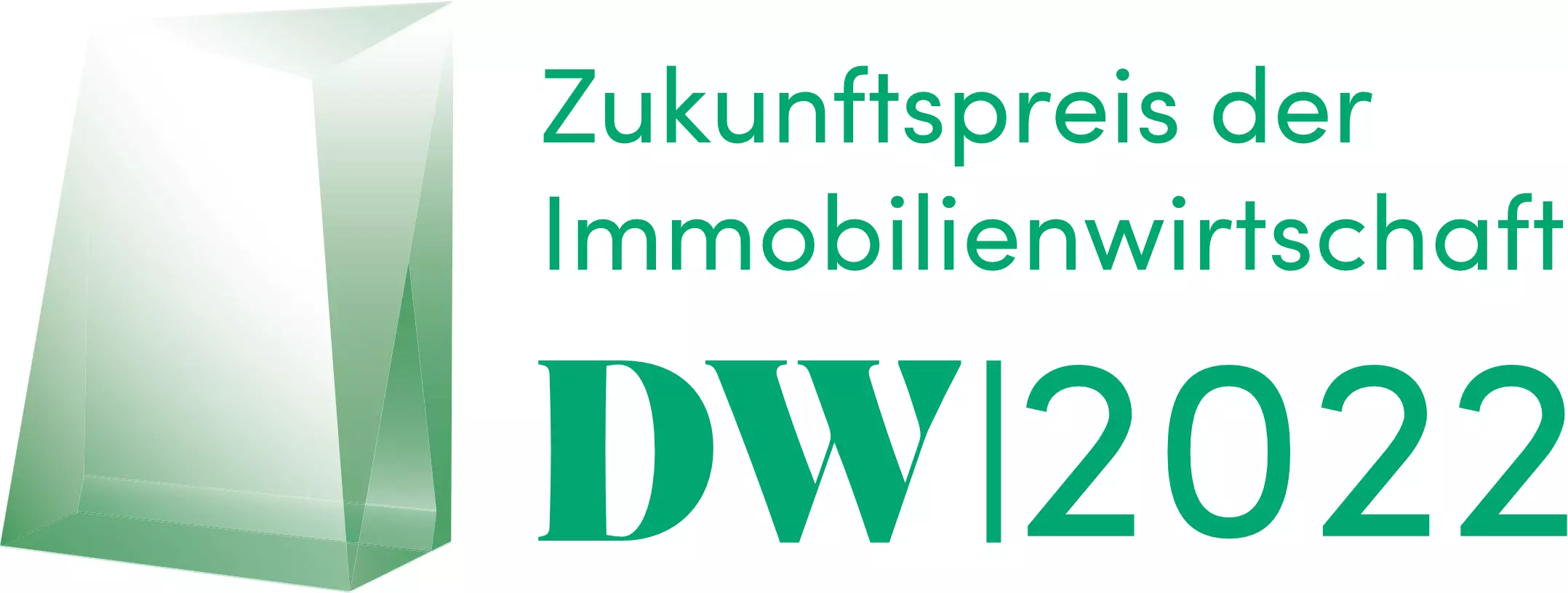Logo DW-Zukunftspreis der Immobilienwirtschaft 2022