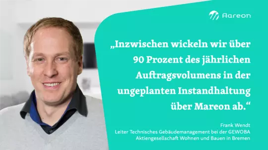 Frank Wendt, Leiter technisches Gebäudemanagement bei der GEWOBA, über den Einsatz von Mareon Frank Wendt, Leiter technisches Gebäudemanagement bei der GEWOBA, über den Einsatz von Mareon