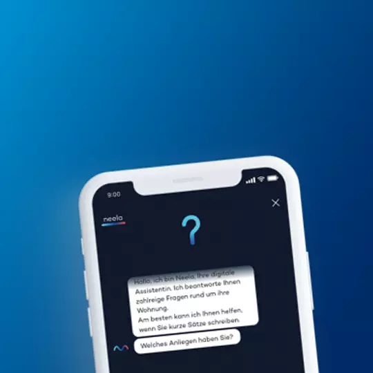 Neela auf dem Smartphone