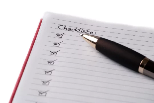 Checkliste Checkliste