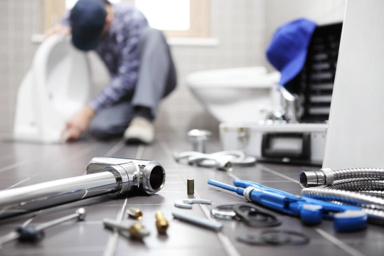 Handwerker Werkzeug Reparatur Instandhaltung Badezimmer Handwerker Werkzeug Reparatur Instandhaltung Badezimmer