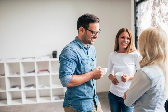 Job jung Menschen Person Büro