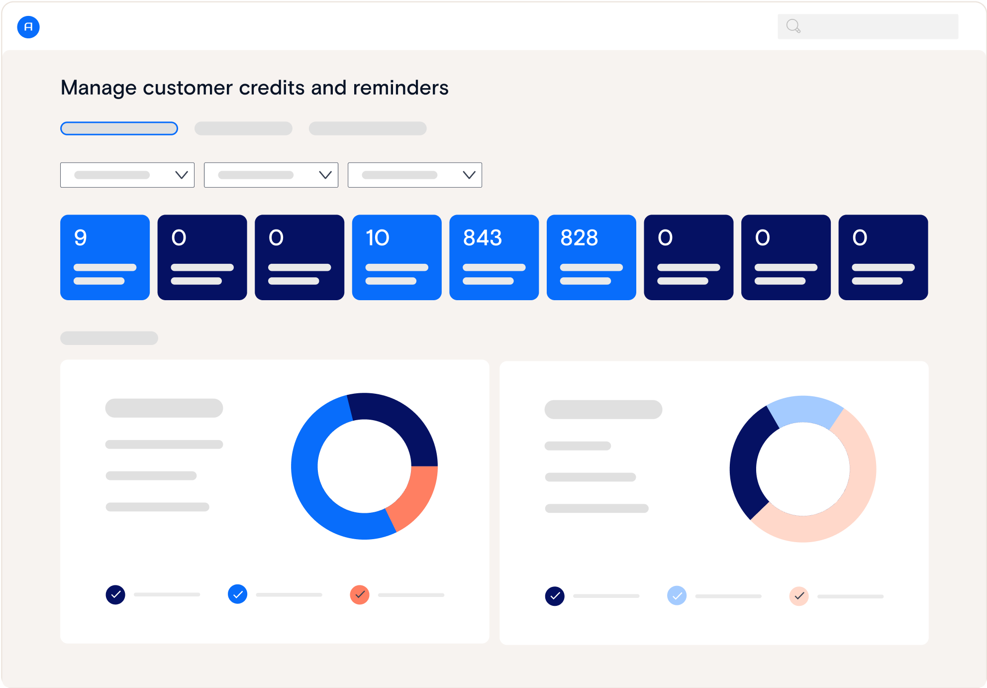 Übersicht über die Verwaltung von Kundenkrediten und Mahnungen