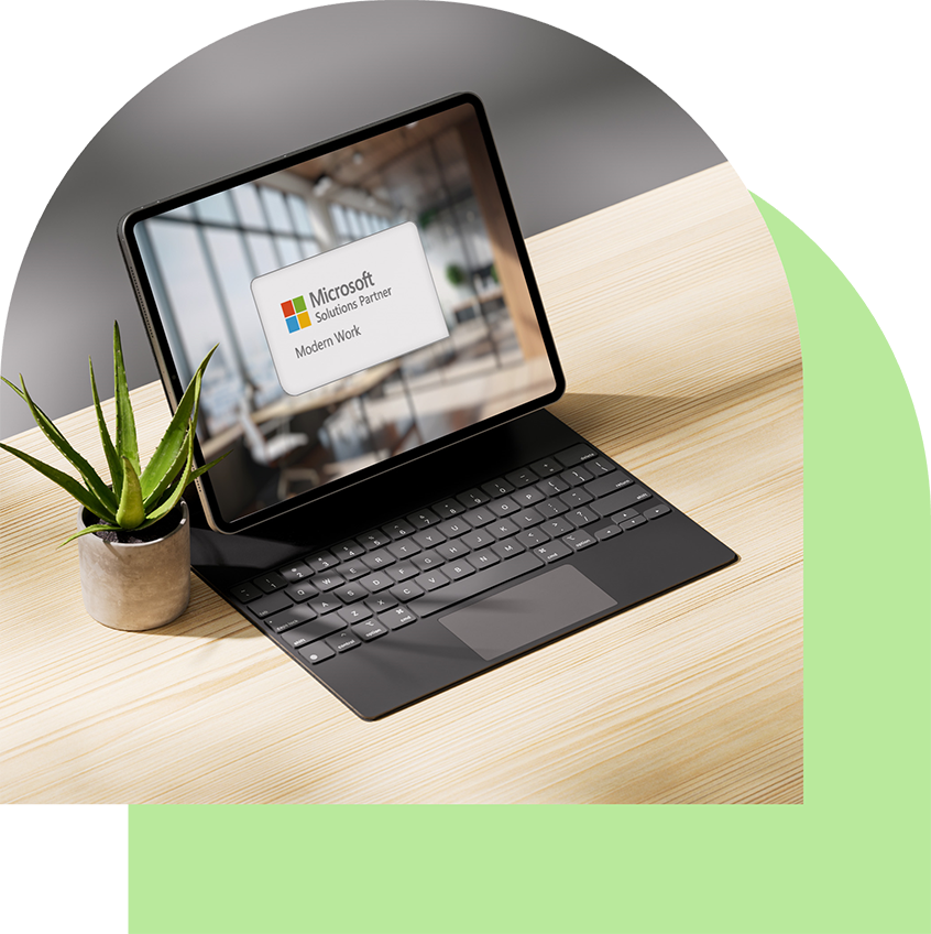 Microsoft Zertifikat Tablet Mockup